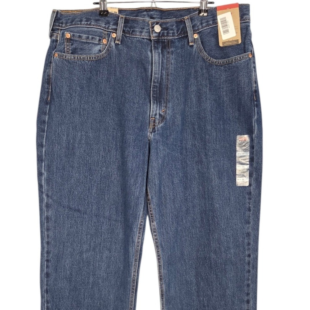 Levi's 550 Relaxed Fit Jean Men 38x30 Tapered Blue Medium Wash Denim Cotton NEW
